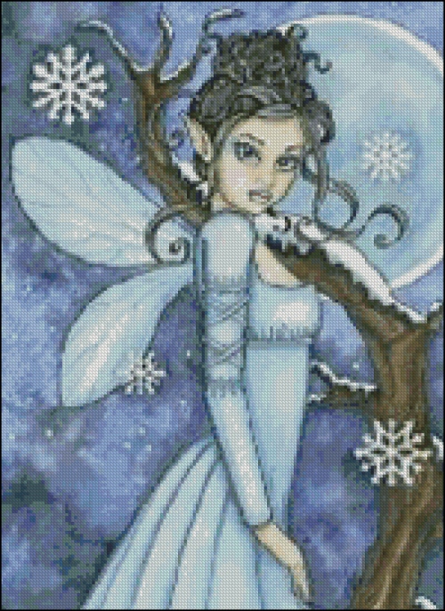 Схема для вишивання Сніжна фея