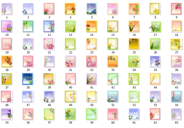 Карточки з квітами для тексту